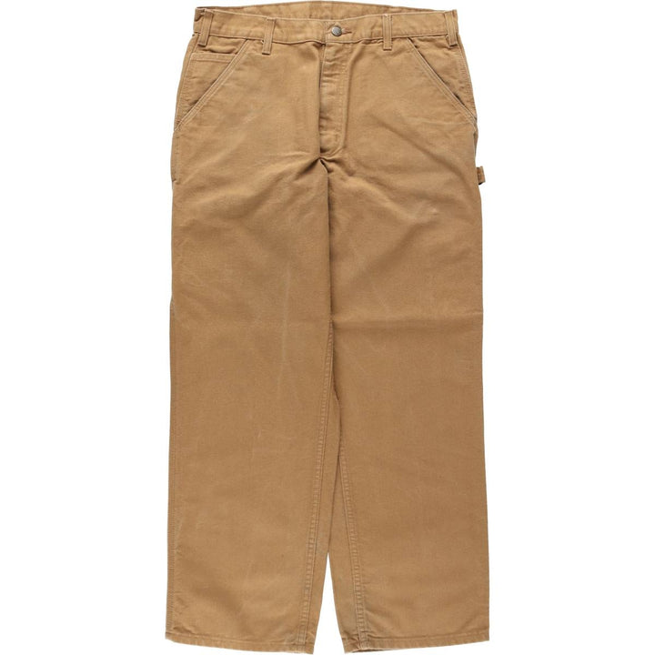 Carhartt Duck Painter Pants, Men's, W34 equivalent cotton brown type Vintage Second Hand