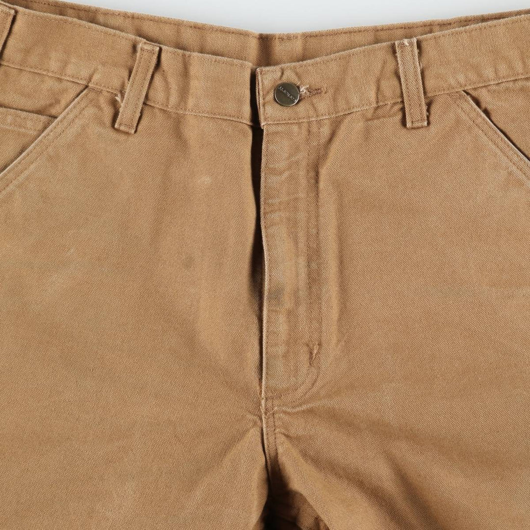 Carhartt Duck Painter Pants, Men's, W34 equivalent cotton brown type Vintage Second Hand