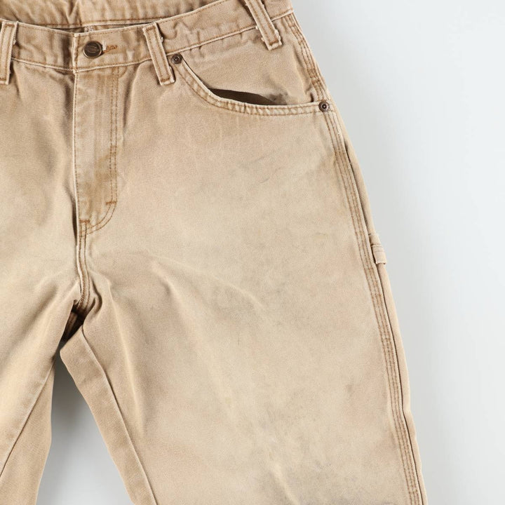 Dickies Relaxed Fit Duck Painter Pants Men's W32 equivalent cotton brown type Vintage Second Hand