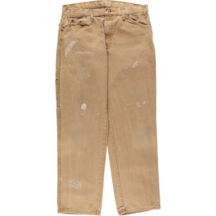 Dickies Relaxed Fit Duck Painter Pants Men's W34 equivalent cotton beige type brown Vintage Second Hand