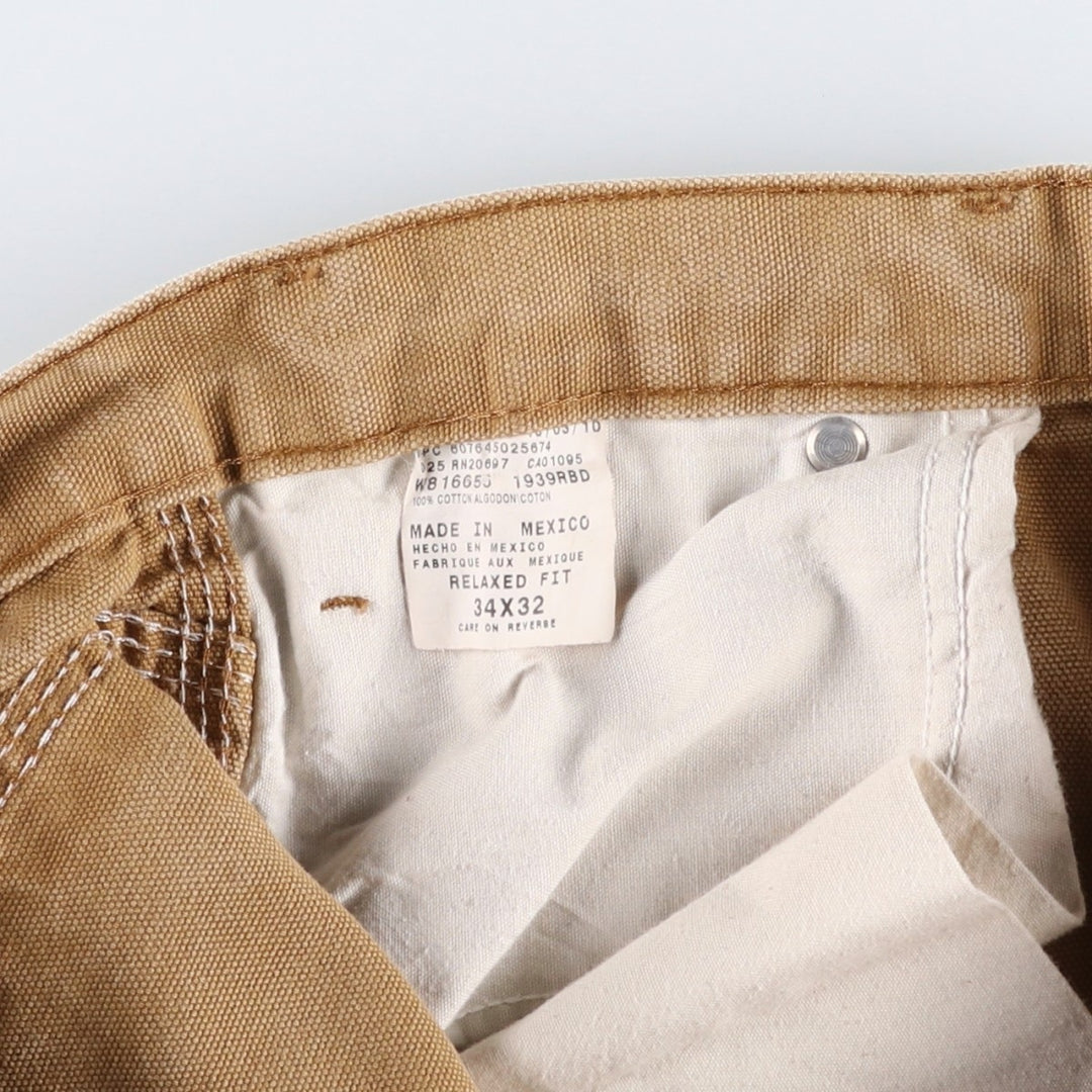 Dickies Relaxed Fit Duck Painter Pants Men's W34 equivalent cotton beige type brown Vintage Second Hand