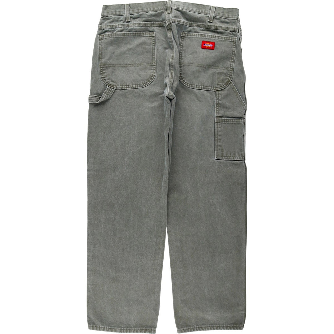 Dickies Relaxed Fit Duck Painter Pants, Men's, W36 equivalent cotton Khaki type Vintage Second Hand