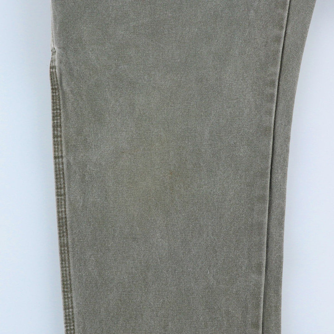 Dickies Relaxed Fit Duck Painter Pants, Men's, W36 equivalent cotton Khaki type Vintage Second Hand
