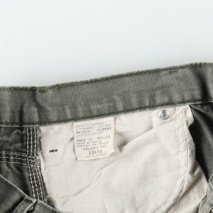 Dickies Relaxed Fit Duck Painter Pants, Men's, Size W33 cotton Khaki type Vintage Second Hand