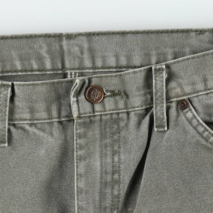 Dickies Relaxed Fit Duck Painter Pants, Men's, Size W33 cotton Khaki type Vintage Second Hand