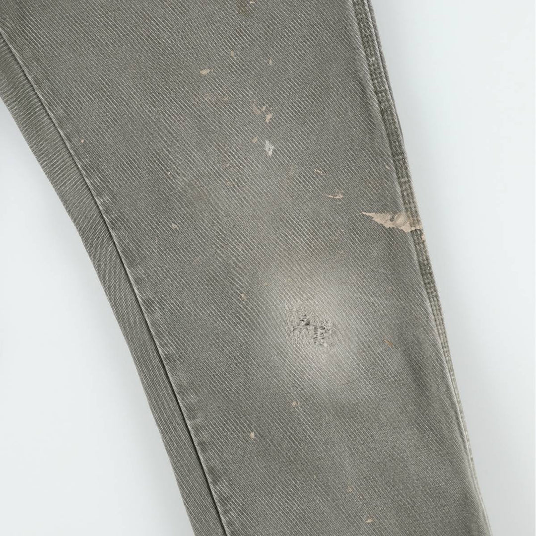 Dickies Relaxed Fit Duck Painter Pants, Men's, Size W33 cotton Khaki type Vintage Second Hand