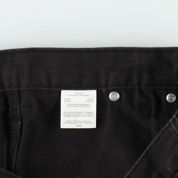 Dickies Double Knee Duck Painter Pants, Men's W33 (approx.) cotton black type Vintage Second Hand