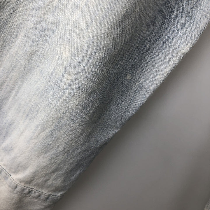 Ralph Lauren DENIM&SUPPLY Long-Sleeve Cotton Shirt, Men's Size L (approx.) cotton Blue type light blue Vintage Second Hand