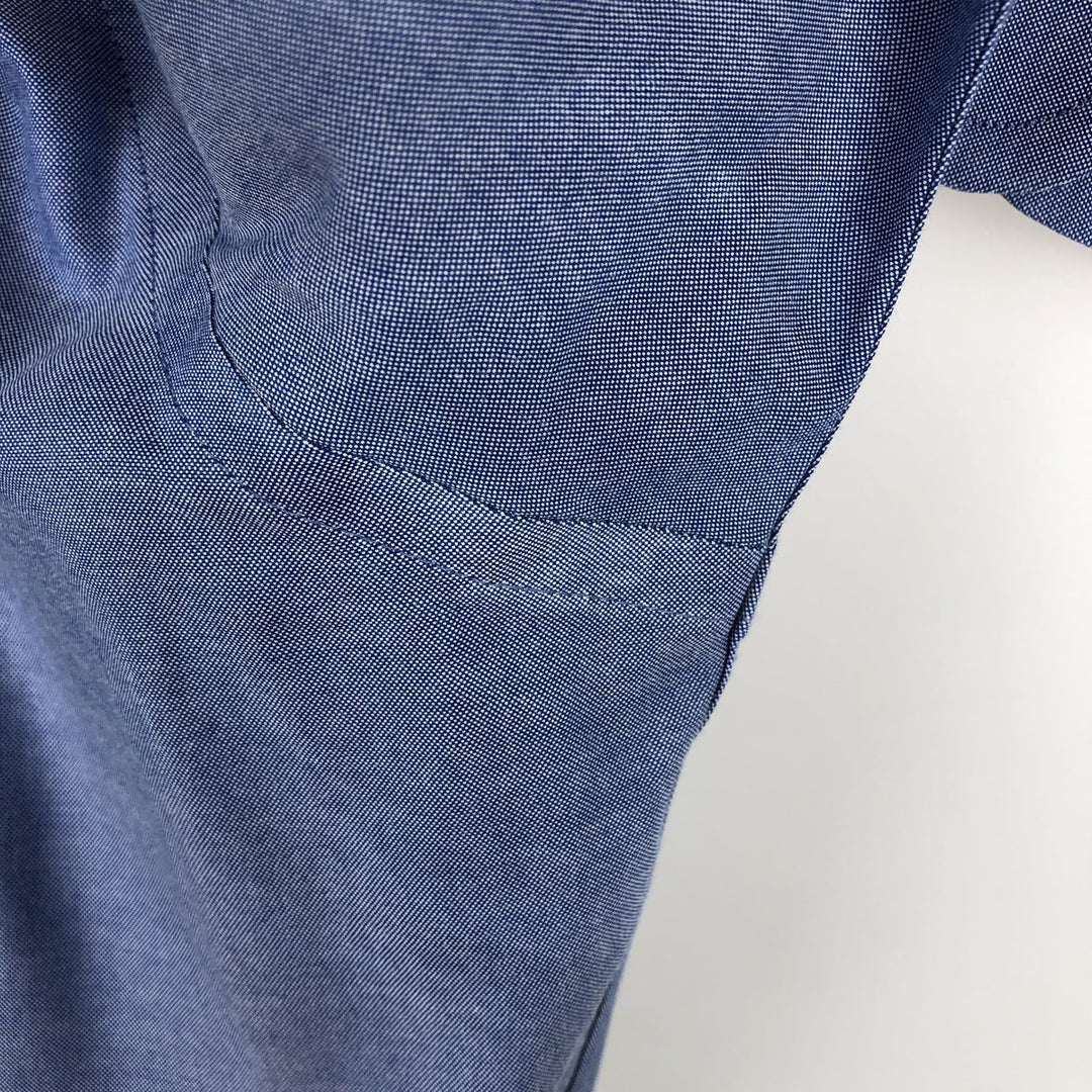 Brooks Brothers Est.1818 Long Sleeve Button Down Shirt, Men's M Size Supima Cotton blue type Vintage Second Hand