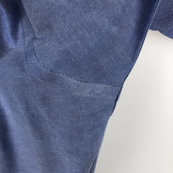 Brooks Brothers Est.1818 Long Sleeve Button Down Shirt, Men's M Size Supima Cotton blue type Vintage Second Hand