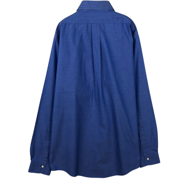 Brooks Brothers Est.1818 Long Sleeve Button Down Shirt, Men's M Size cotton blue type Vintage Second Hand