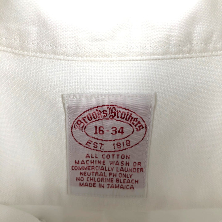Brooks Brothers Est.1818 Long Sleeve Button-Down Shirt, Men's Size L cotton white type Vintage Second Hand