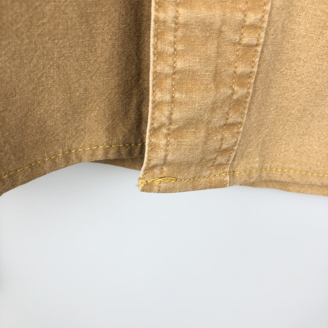 90s-00'S LLBean Cotton Box Shirt, Men's Size L (approx.), Vintage cotton brown type Vintage Second Hand