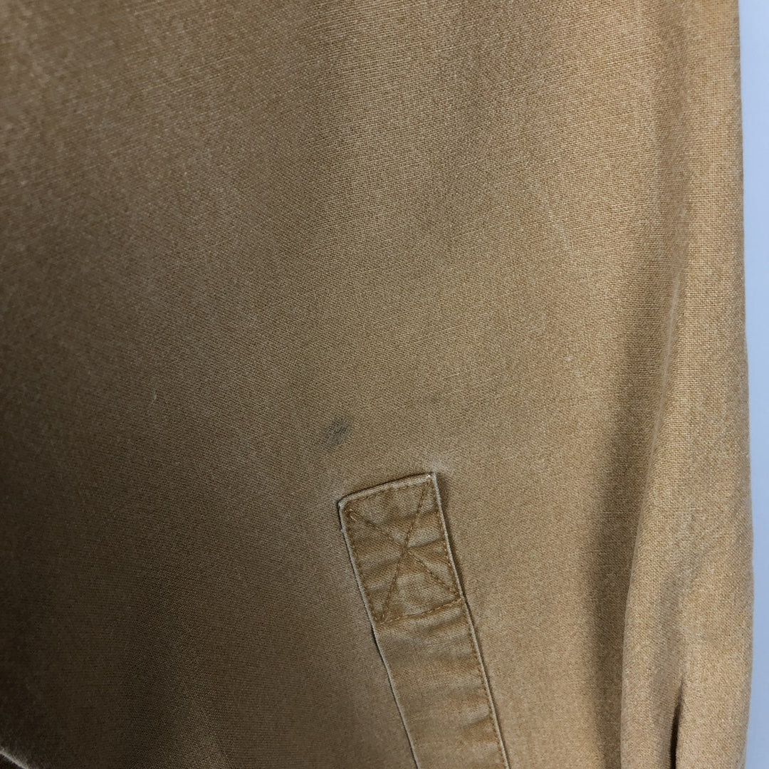 90s-00'S LLBean Cotton Box Shirt, Men's Size L (approx.), Vintage cotton brown type Vintage Second Hand