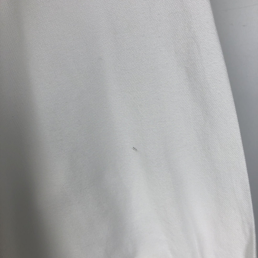 90'S LLBean Long-Sleeve Button-Down Shirt, Made in USA, Men's Size M (Equivalent), Vintage cotton white type Vintage Second Hand