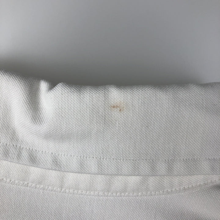 90'S LLBean Long-Sleeve Button-Down Shirt, Made in USA, Men's Size M (Equivalent), Vintage cotton white type Vintage Second Hand