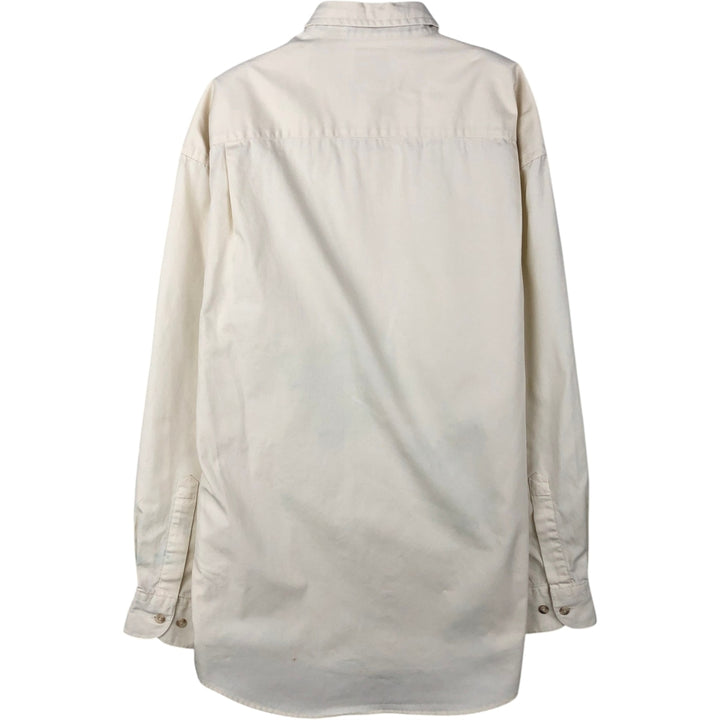 GAP Long-Sleeve Button-Down Shirt, Men's Size S (equivalent to size S) cotton ivory Vintage Second Hand