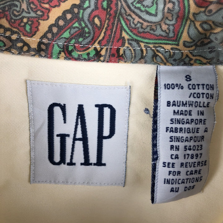 GAP Long-Sleeve Button-Down Shirt, Men's Size S (equivalent to size S) cotton ivory Vintage Second Hand