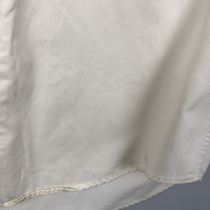 GAP Long-Sleeve Button-Down Shirt, Men's Size S (equivalent to size S) cotton ivory Vintage Second Hand