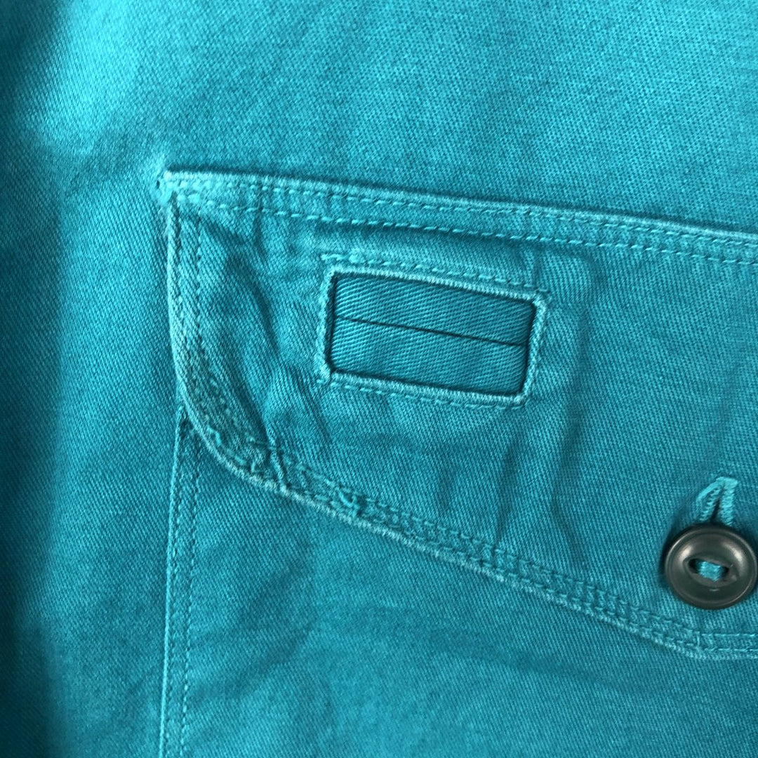 90'S GAP Vintage Long Sleeve Cotton Shirt, Men's Size Medium cotton green type Vintage Second Hand