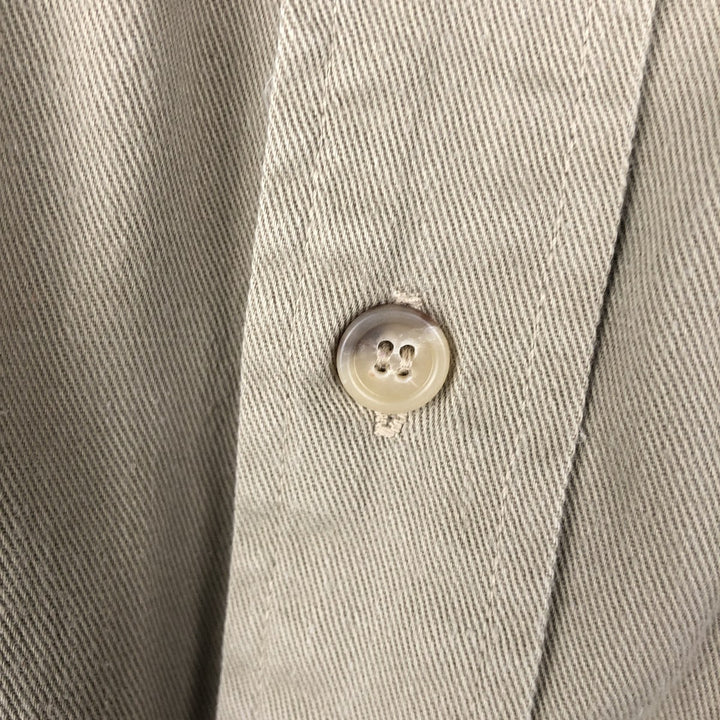 Banana Republic long-sleeved cotton shirt, men's size M. cotton Beige type Vintage Second Hand