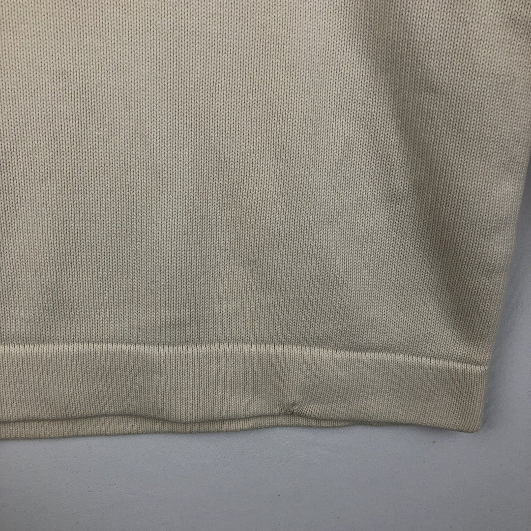 Vintage 90'S Tommy Hilfiger Jeans cotton knit sweater, men's size XL cotton white type Vintage Second Hand
