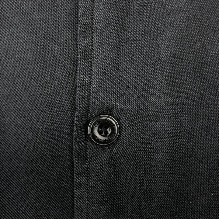 90s-00'S Nat Nast Two-Tone Short-Sleeve Open-Collar Silk Shirt, Men's XL (approx.), Vintage silk black type Vintage Second Hand