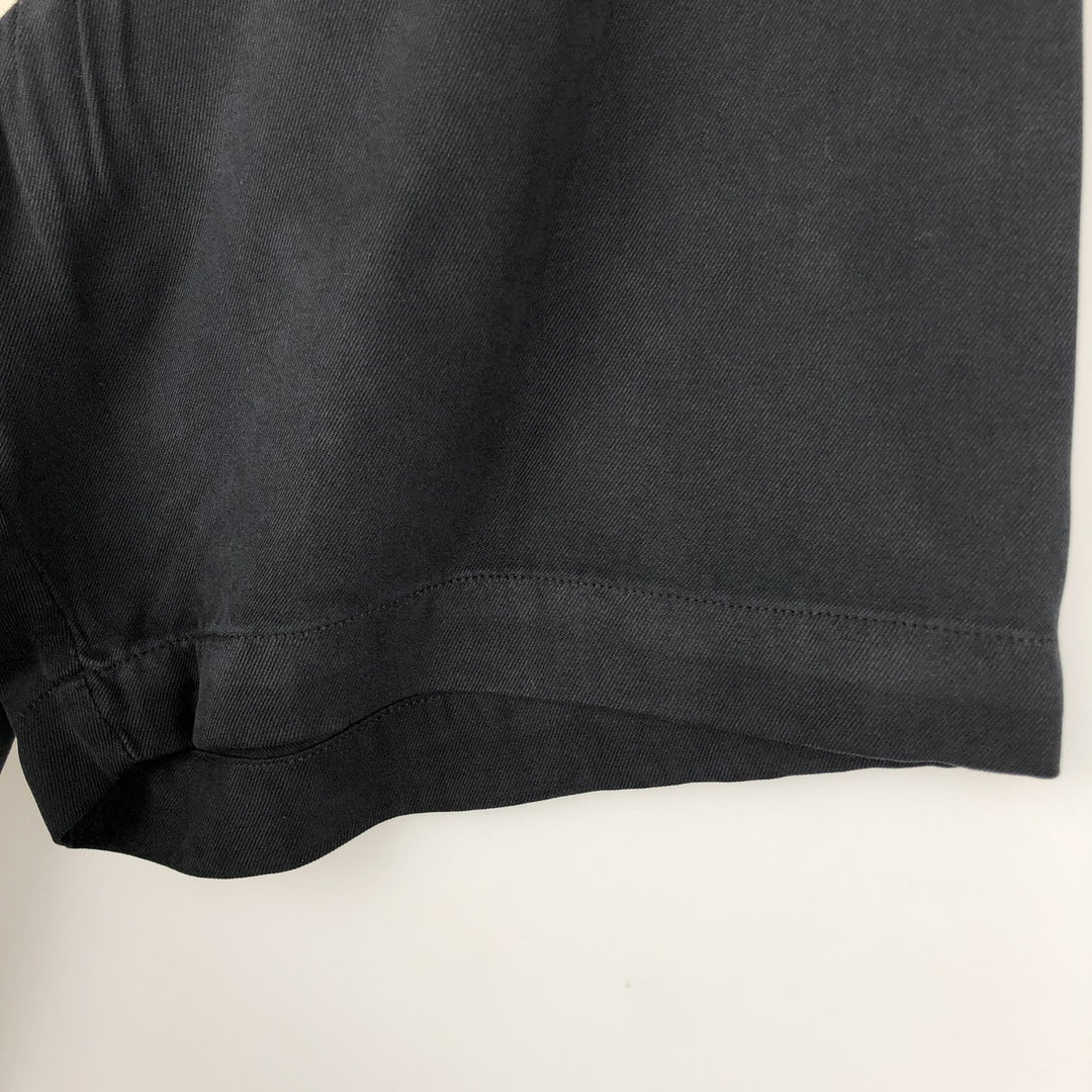 90s-00'S Nat Nast Two-Tone Short-Sleeve Open-Collar Silk Shirt, Men's XL (approx.), Vintage silk black type Vintage Second Hand