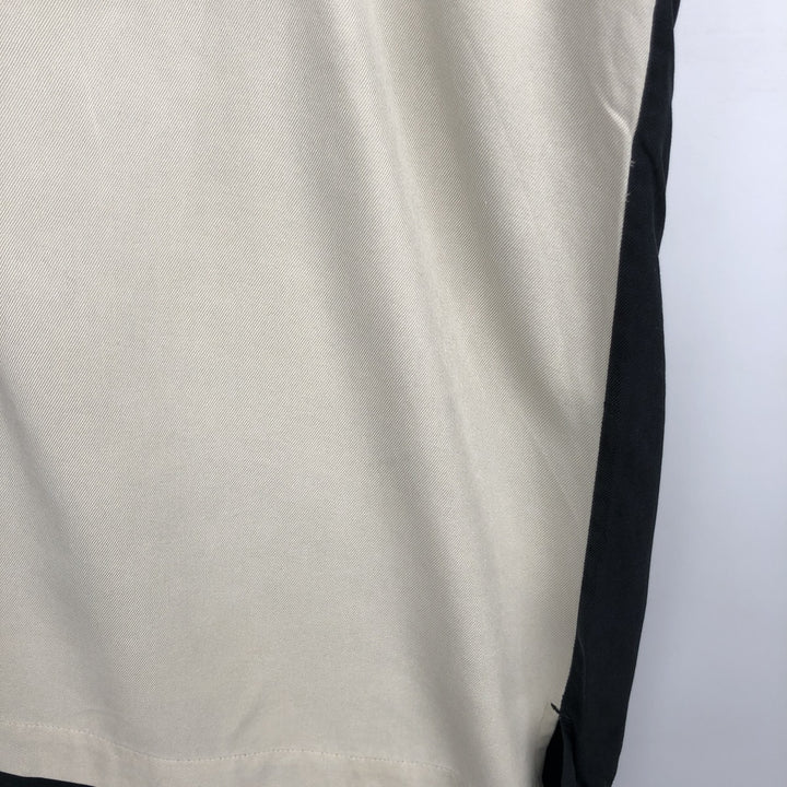 90s-00'S Nat Nast Two-Tone Short-Sleeve Open-Collar Silk Shirt, Men's XL (approx.), Vintage silk black type Vintage Second Hand