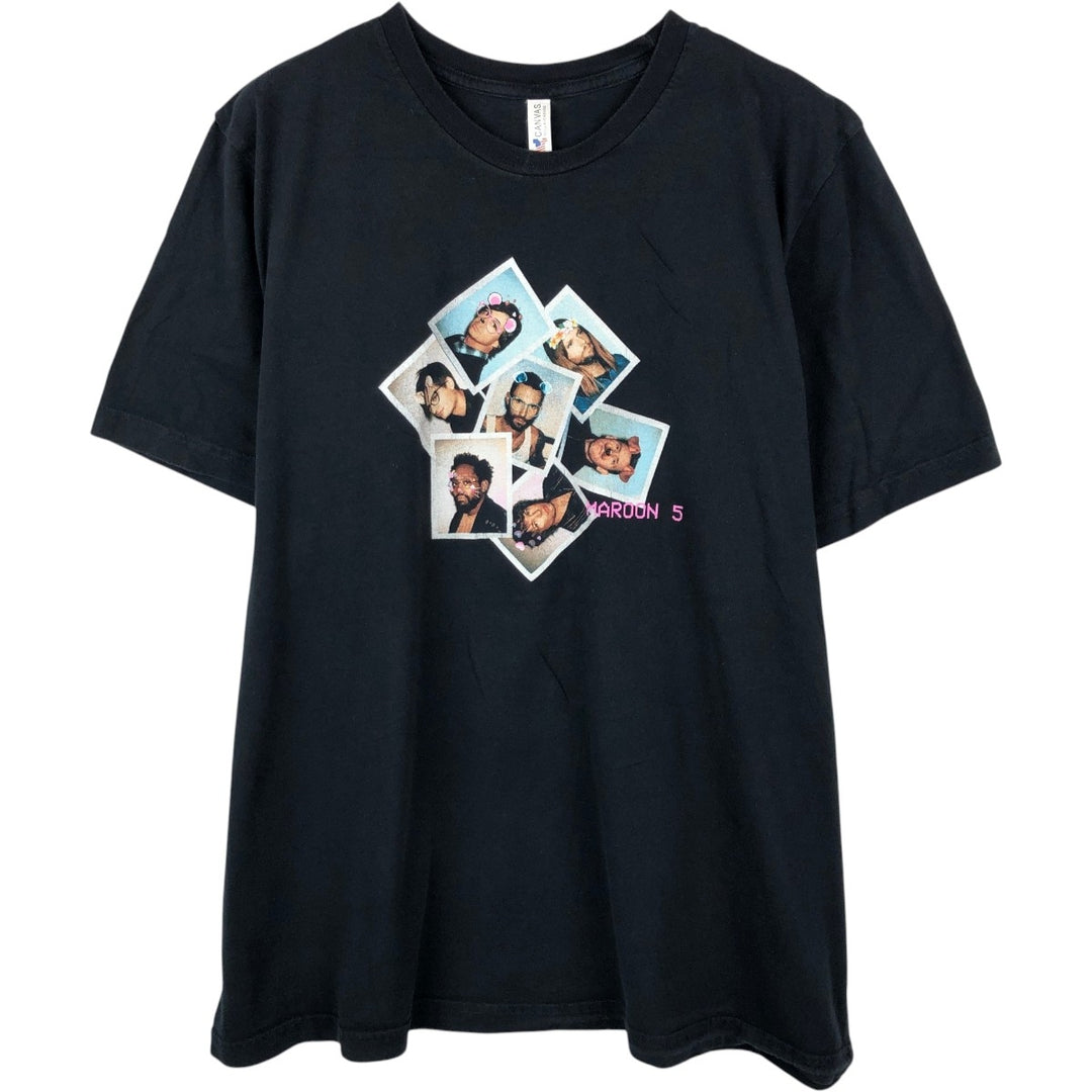 BELLA CANVAS MAROON 5 Band T-shirt (Men's size L) unclear black type Vintage Second Hand