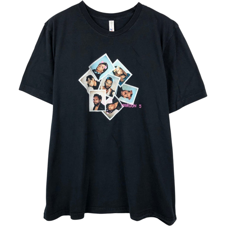 BELLA CANVAS MAROON 5 Band T-shirt (Men's size L) unclear black type Vintage Second Hand