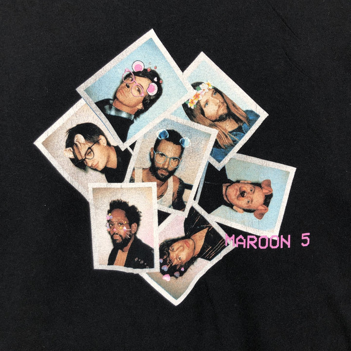 BELLA CANVAS MAROON 5 Band T-shirt (Men's size L) unclear black type Vintage Second Hand