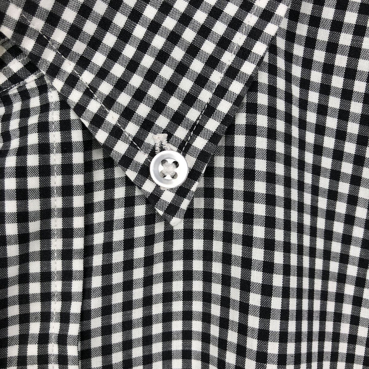 Ralph Lauren BLAKE Gingham Check Long Sleeve Button-Down Check Shirt Men's XL cotton black type Vintage Second Hand