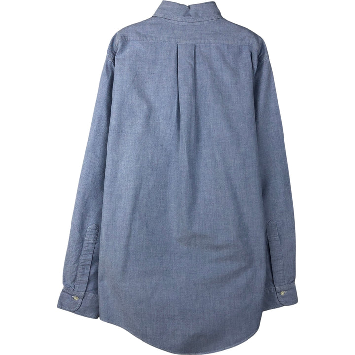 Brooks Brothers long-sleeved button-down shirt, made in the USA, size M cotton blue type Vintage Second Hand