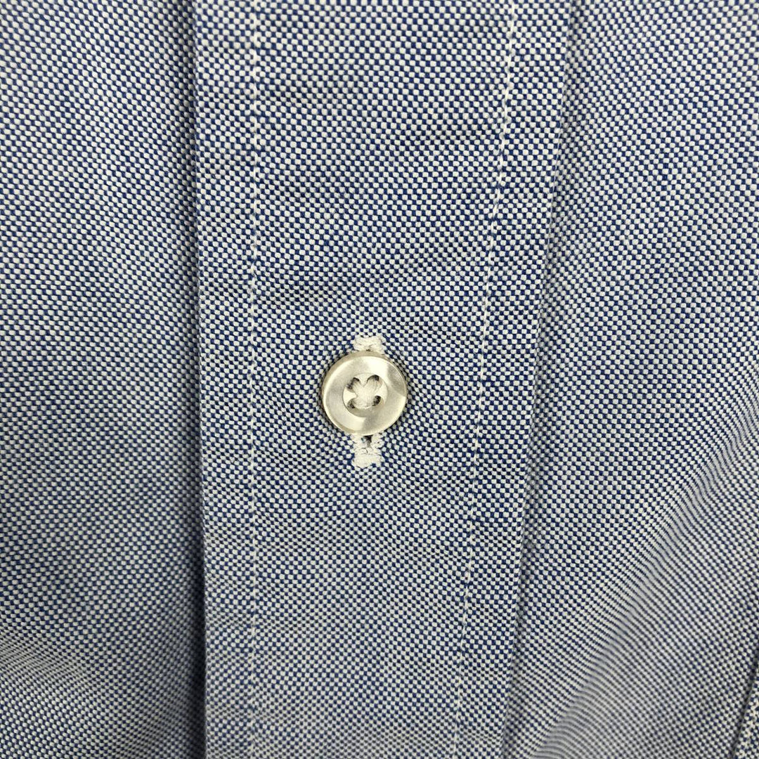 80s-90'S Brooks Brothers MAKERS Long Sleeve Button Down Shirt Made in USA Men's XL Vintage Supima Cotton blue type Vintage Second Hand
