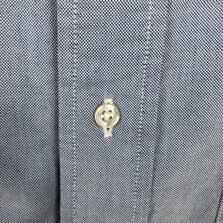 80s-90'S Brooks Brothers MAKERS Long Sleeve Button Down Shirt Made in USA Men's XL Vintage Supima Cotton blue type Vintage Second Hand