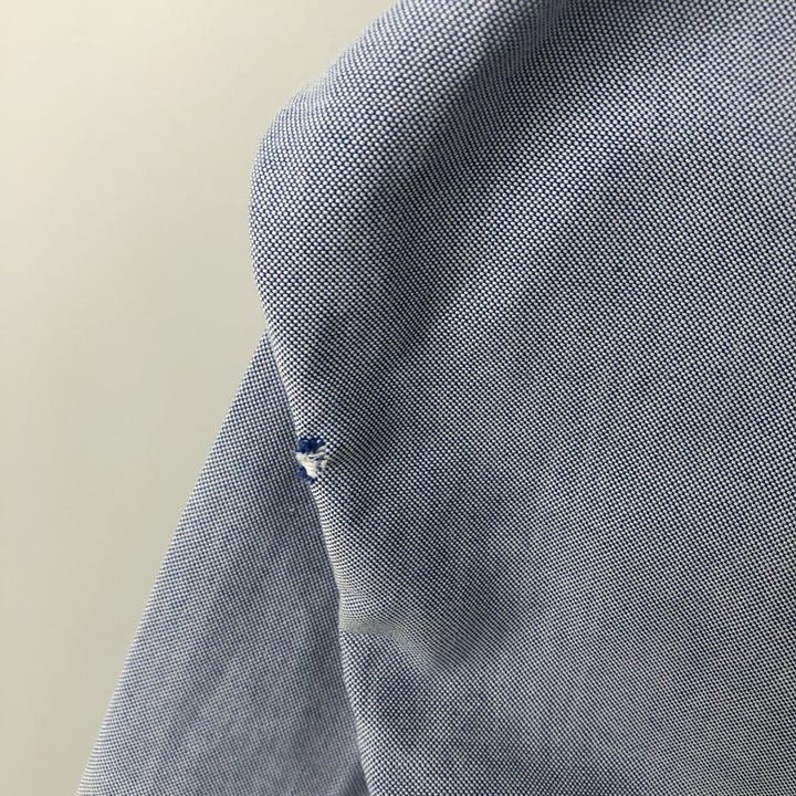80s-90'S Brooks Brothers MAKERS Long Sleeve Button Down Shirt Made in USA Men's XL Vintage Supima Cotton blue type Vintage Second Hand