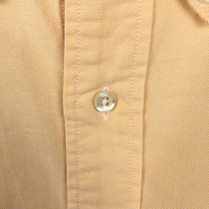 80s-90'S Brooks Brothers MAKERS Long Sleeve Button Down Shirt Made in USA Men's Size L Vintage Supima Cotton orange type Vintage Second Hand