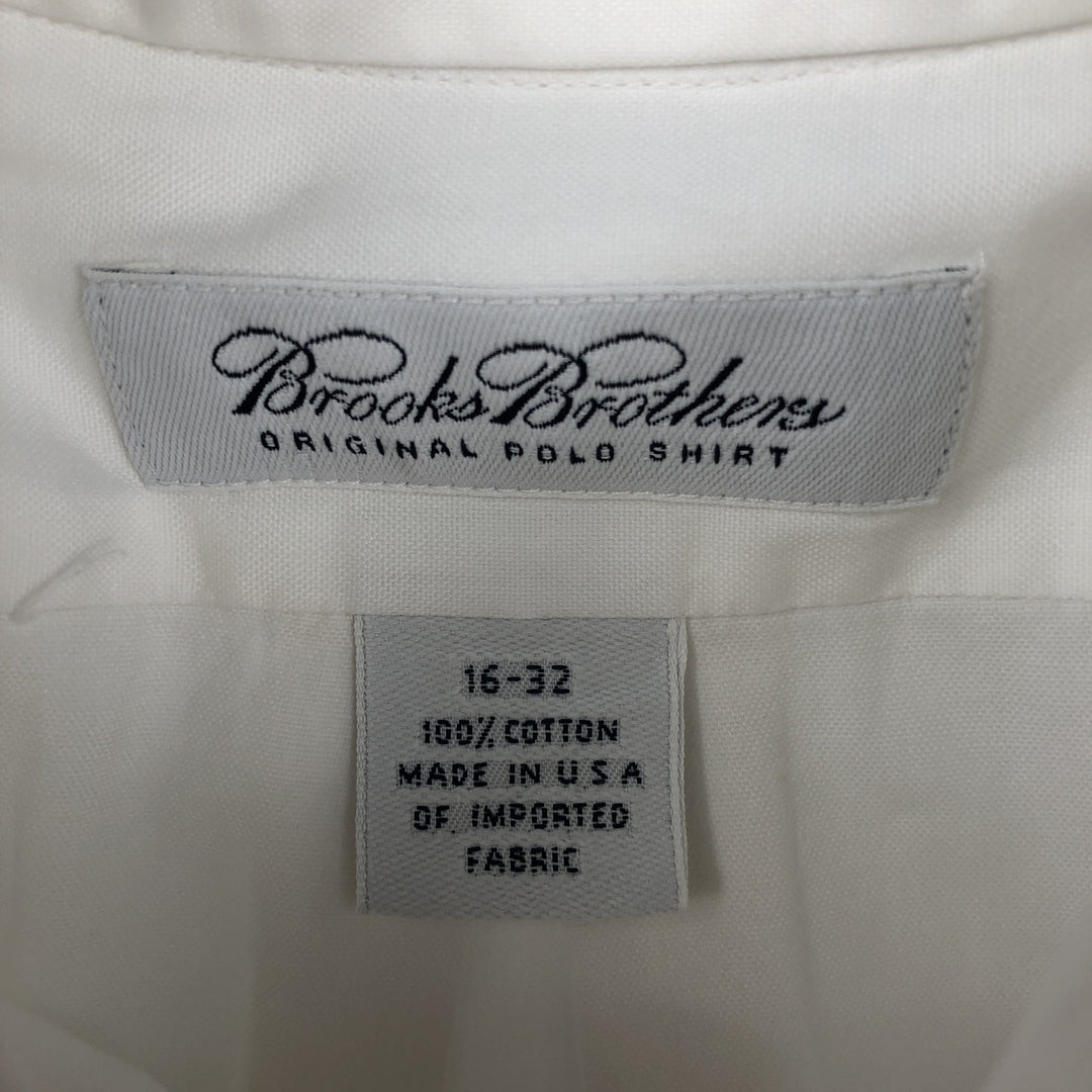 Brooks Brothers long sleeve button down shirt made in USA, size L for men cotton white type Vintage Second Hand