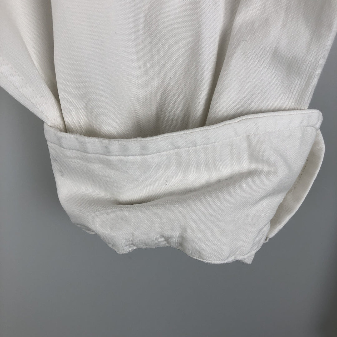 Brooks Brothers long sleeve button down shirt made in USA, size L for men cotton white type Vintage Second Hand