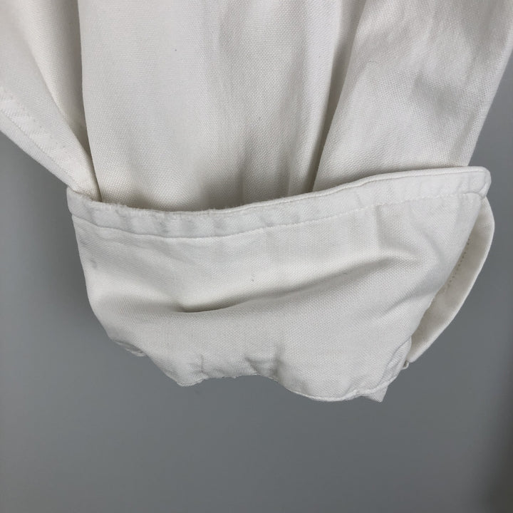 Brooks Brothers long sleeve button down shirt made in USA, size L for men cotton white type Vintage Second Hand