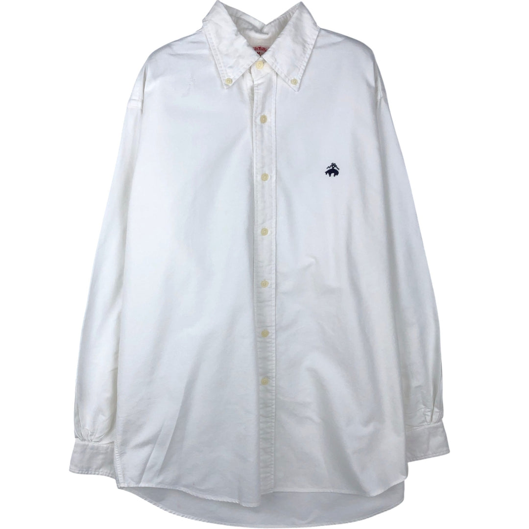 80s-90'S Brooks Brothers Est.1818 Long Sleeve Button Down Shirt Made in USA Men's M Vintage cotton white type Vintage Second Hand