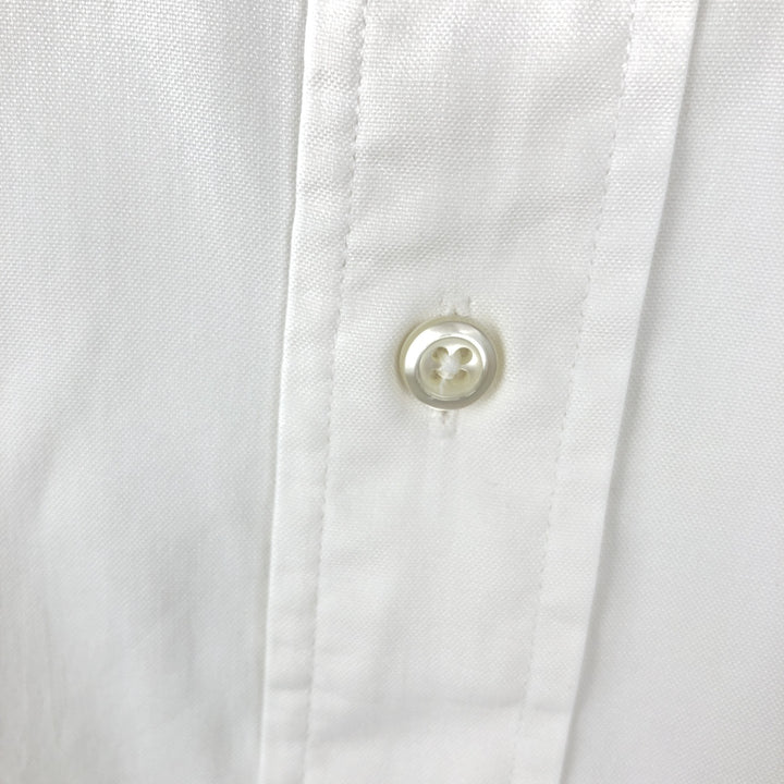 80s-90'S Brooks Brothers MAKERS Long Sleeve Button Down Shirt Made in USA Men's Size L Vintage cotton white type Vintage Second Hand