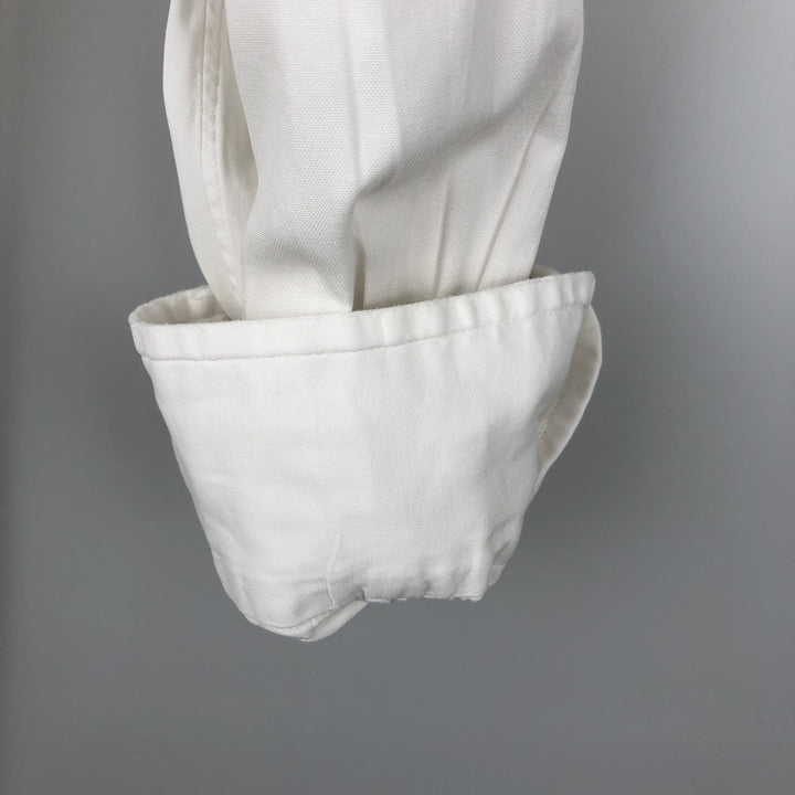 80s-90'S Brooks Brothers MAKERS Long Sleeve Button Down Shirt Made in USA Men's Size L Vintage cotton white type Vintage Second Hand