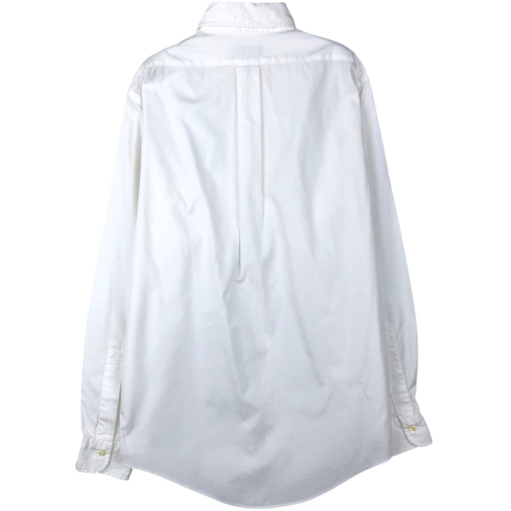 Brooks Brothers long-sleeved button-down shirt, made in the USA, size M cotton white type Vintage Second Hand