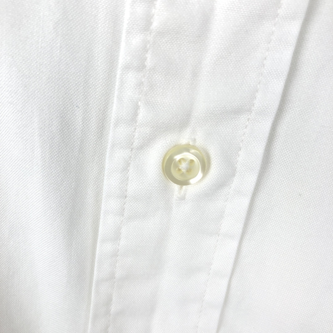 Brooks Brothers long-sleeved button-down shirt, made in the USA, size M cotton white type Vintage Second Hand