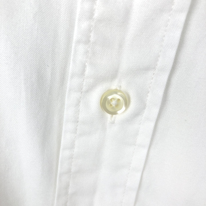 Brooks Brothers long-sleeved button-down shirt, made in the USA, size M cotton white type Vintage Second Hand