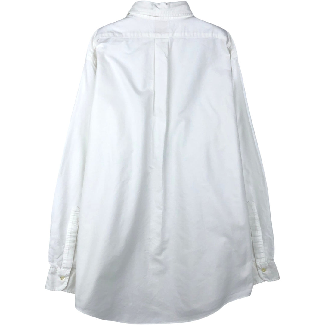 Brooks Brothers Est.1818 Long Sleeve Button Down Shirt Made in USA Men's Size L Supima Cotton white type Vintage Second Hand