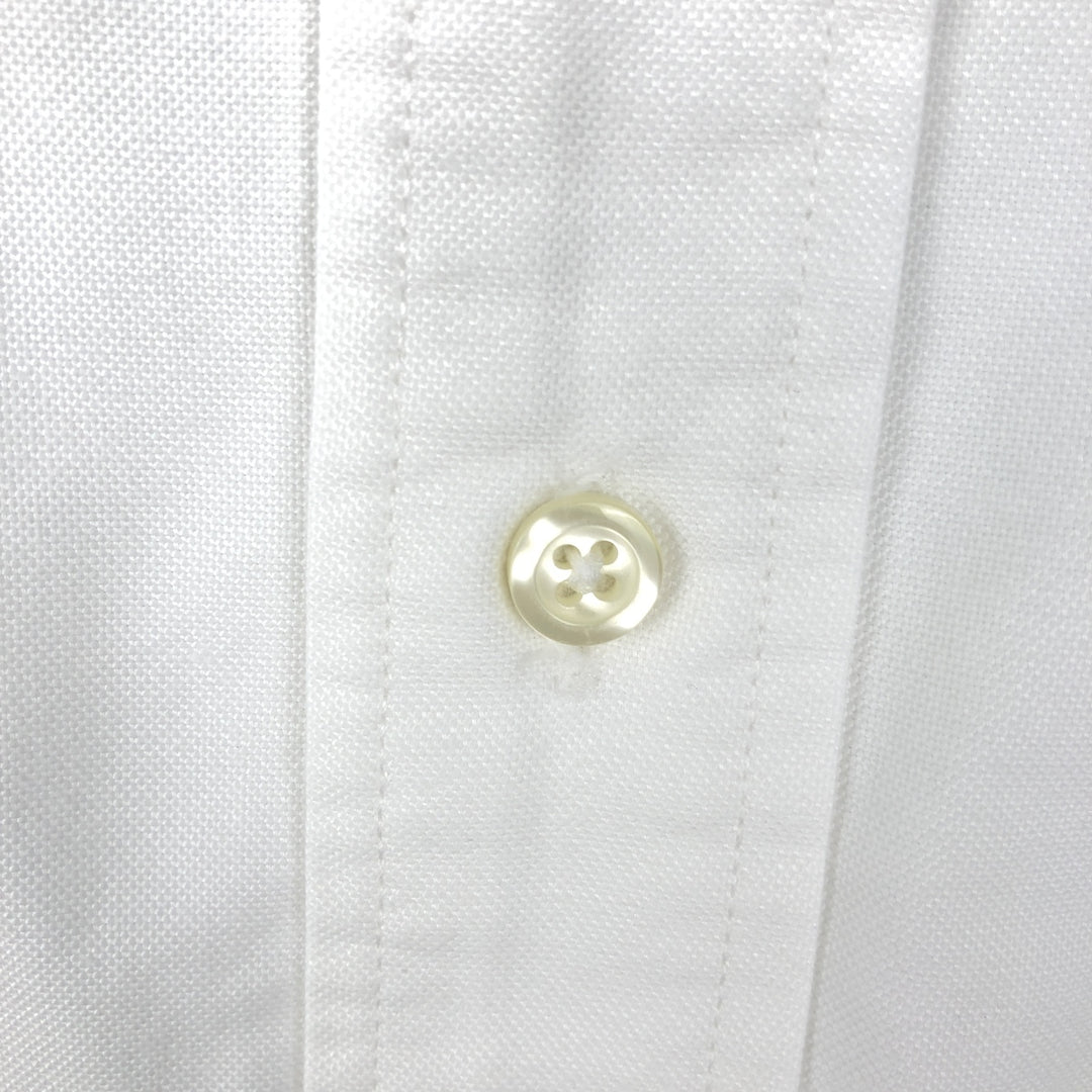 Brooks Brothers Est.1818 Long Sleeve Button Down Shirt Made in USA Men's Size L Supima Cotton white type Vintage Second Hand