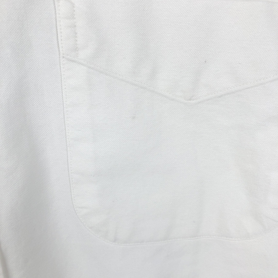 Brooks Brothers Est.1818 Long Sleeve Button Down Shirt Made in USA Men's Size L Supima Cotton white type Vintage Second Hand